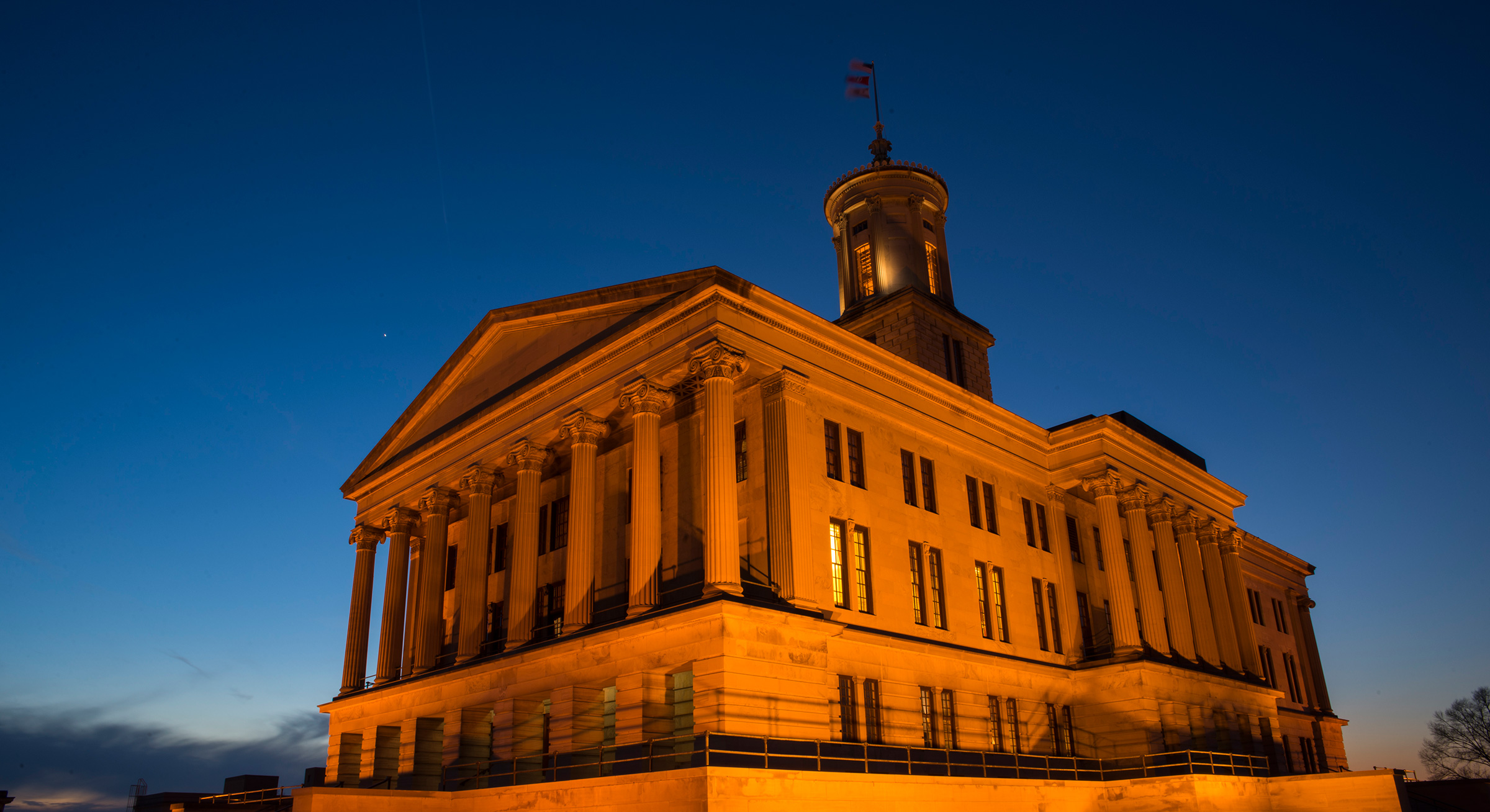 The Tennessee state Capitol building in Nashville, Tennessee